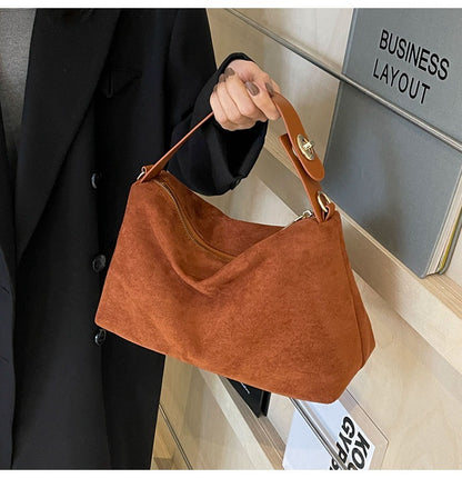 CÉLESTE SUEDE SHOULDER BAG