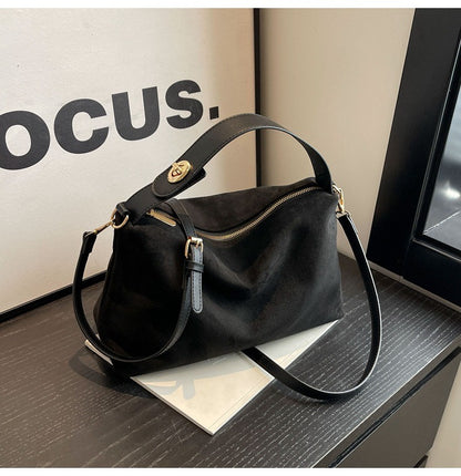 CÉLESTE SUEDE SHOULDER BAG